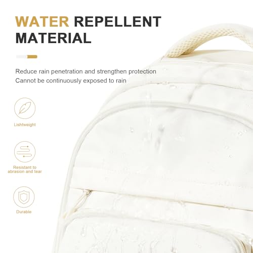 Cute Backpack for College Students Waterproof School Bag High School Backpacks for Teens Girls Boys Laptop Bookbag Casual Daypacks Backpacks for Women Men（Beige） - color: B2-beige