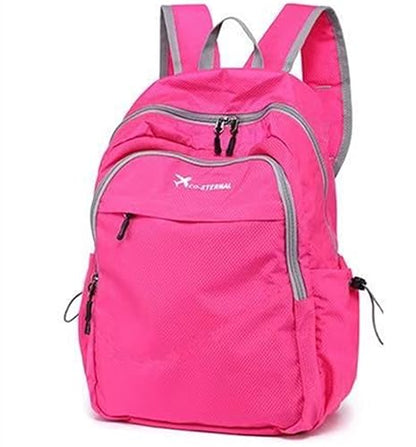 Geboldil Men's and women's lightweight foldable hiking travel backpack waterproof camping backpack fuchsia - color: Fuchsia