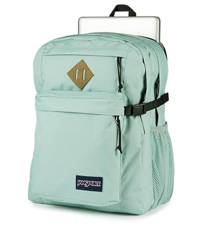 JanSport Main Campus Backpack - Travel or Work Backpack with 15-Inch Laptop Sleeve and Dual Water Bottle Pockets, Faded Sage - color: Faded Sage