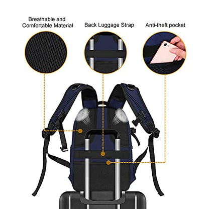 MOSISO Camera Backpack, DSLR/SLR/Mirrorless Photography Camera Bag 15-16 inch Waterproof Hardshell Case with Tripod Holder&Laptop Compartment Compatible with Canon/Nikon/Sony, Navy Blue - color: Navy Blue