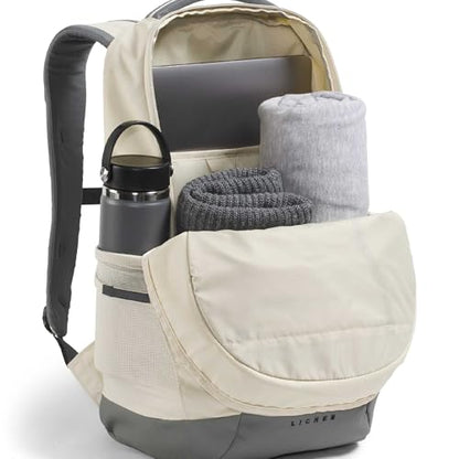 The North Face Lichen Daypack - Everyday Commuter Backpack, Laptop Sleeve, Water Bottle Pockets, Center Front Pouch, Desert Stone/Smoked Pearl/New Taupe Green, One Size - color: Desert Stone/Smoked Pearl/New Taupe Green