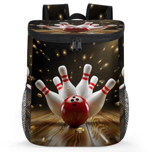 Insulated Cooler Backpack Portable Soft Cooler Bag Ice Chest Backpack for Camping Beach Picnic Lunch Work Travel - color: Multicolor 17