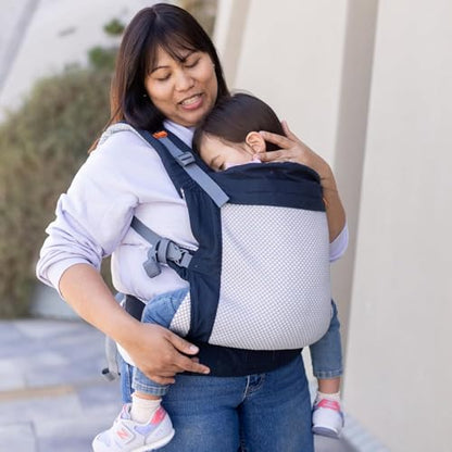 Beco Toddler Carrier with Breathable 3D Mesh & Extra Wide Seat - Front-Carry & Backpack Style - Lightweight Sling Carrier for Children (24-48 Months) - Cool Navy - color: Cool Navy