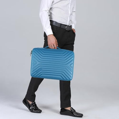 DOMISO 15.6 Inch Shockproof Waterproof Laptop Sleeve with Handle Lightweight Soft EVA Tablet Case for 15.6" Laptops/Lenovo IdeaPad/Acer Aspire E15 / HP Envy 15 / Dell, Blue - color: Blue, size: 15 - 15.6 Inch