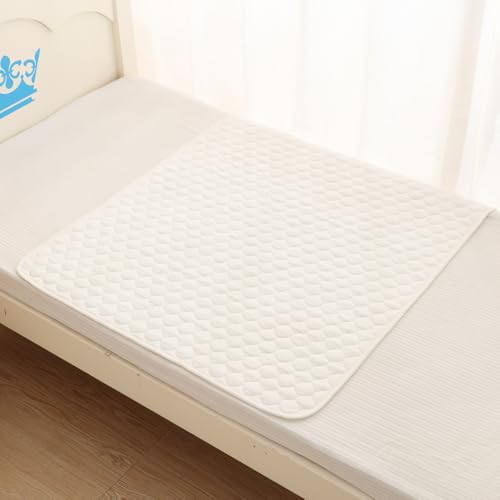 BlueSnail Washable Underpads,Waterproof,Soft, Portable and Reusable Incontinence Pads for Toddler,Adults,Elderly and Pets (34"x36" Pack of 2)(Snow-White) - color: Snow-white（34"x36" Pack of 2）