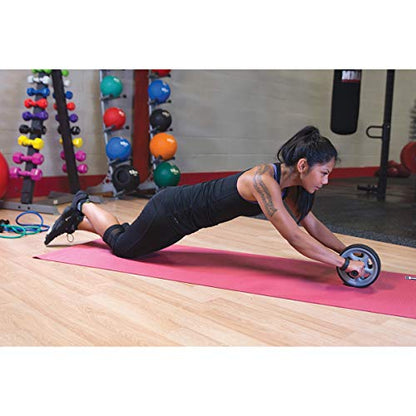 Body-Solid Tools Ab Roller Wheel - Core Strengthening Abdominal Workout Exercise Tool, Ideal for Oblique Plank Exercises