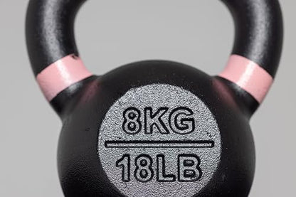 REP Fitness Kettlebell Set and Singles, 4kg to 24kg, 9lb to 53lb Weight Range, Cast Iron, Strength Exercise Training, Home Gym, Power Workout Equipment, Free Weights, Dumbbell Alternative - style: 8 kg