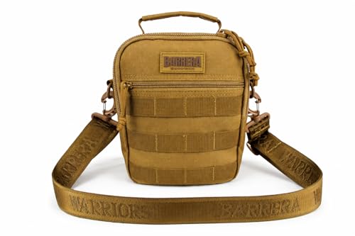 Tactical Sling Bag, EDC Sling Backpack with MOLLE, Small Military Crossbody Tactical Pack, Compact Everyday Carry Bag for Travel, Hiking, Outdoor, Water Resistant (Coyote Brown) - color: Coyote Brown