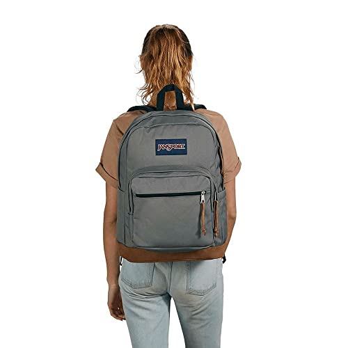 JanSport Right Pack Backpack - Durable Daypack with Padded 15" Laptop Sleeve, Spacious Main Compartment & Integrated Water Bottle Pocket - Graphite Grey - color: Graphite Grey