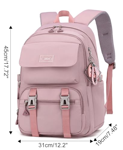 JiaYou Teen Girls Casual Backpack High Middle School Daypack Women Daily Travel Laptop Bag (2# Purple, 26 Liters) - color: 2# Purple