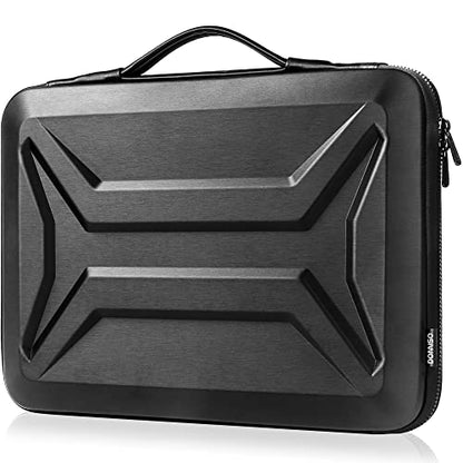 DOMISO 15.6-16 Inch Laptop Hard Case, Waterproof Shockproof Hard Shell Laptop Sleeve Protective Carrying Case with Retractable Handle for Macbook Pro/Lenovo IdeaPad Legion/HP ENVY/Dell XPS,Black - color: Black, size: 15 - 15.6 Inch