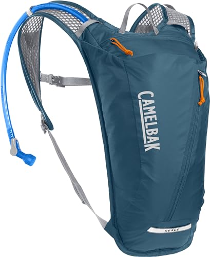 CamelBak Rogue Light 7 Hydration Backpack with Crux Reservoir, Lightweight Ventilated Design for Biking and Hiking - color: Moroccan Blue