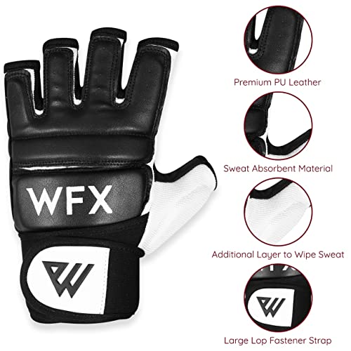 WFX Punch Bag Boxing Gloves Karate Mitts MMA Body Combat Taekwondo Training Martial Art Fighting Grappling Muay Thai TKD MMA Synthetic - size: Medium