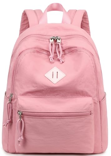 CAMTOP Small Backpack for Women Mini Backpack Purse Girls Lightweight Cute Fashion Backpack Bookbag Daypack for Travel Shopping Them Park - color: Dirty Pink