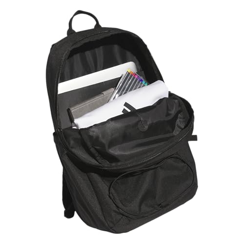 adidas Amplifier Backpack for Laptop, School and Gym, 28L, Black/Gold Metallic/Bungie, OSFA - color: Black/Gold Metallic/Bungie