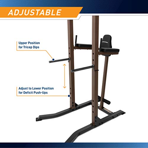 Steelbody Industrial Inspired Heavy Duty Home Gym System for Bodybuilding and Strength Training Available for Full Cage, Squat Rack and Power Tower - color: Brown - Power Tower