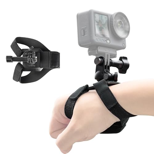 SMALLRIG Wrist Strap Mount for GoPro Hero 13/12/11/10/9 Black, for DJI Osmo Nano Action 6/5 Pro/4/3, for Insta360 X5/4/3/Ace Pro 2, for AKASO, with Ball Head Adapter Base - 5723 - style: Wrist Strap