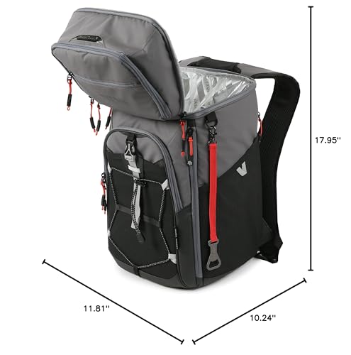 Titan Deep Freeze Ice Wall Backpack Cooler 30 Can Cooler Bag with Ice Packs - color: Sharkskin