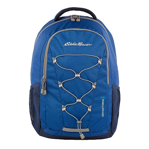 Eddie Bauer Adventurer Backpack with Organization Compartments and Hydration/Laptop Compatible Sleeve, Adventurer - True Blue, 25L - color: Adventurer - True Blue, size: 25L