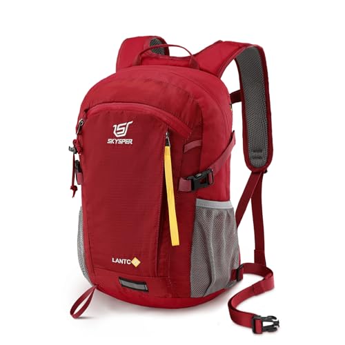 SKYSPER Small Hiking Backpack, 20L Lightweight Travel Backpacks Hiking Daypack for Women Men - color: Lantc20-red, size: 20l