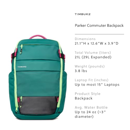 Timbuk2 Parker Commuter Laptop Backpack - color: Verdigris Pop