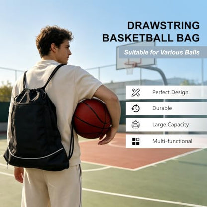 SSZYace Basketball Backpack for Boys Men Women Drawstring Backpack Basketball Bag
