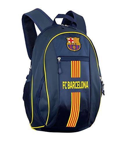 Barcelona Backpack With Soccer Ball Compartment, Licensed Barcelona School Bookbag