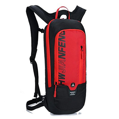 WINDCHASER Cycling Backpack, 10L Bicycle Backpack Waterproof Breathable Bag for Outdoor Travel Hiking Climbing Biking Running Skiing (Red) - color: Red