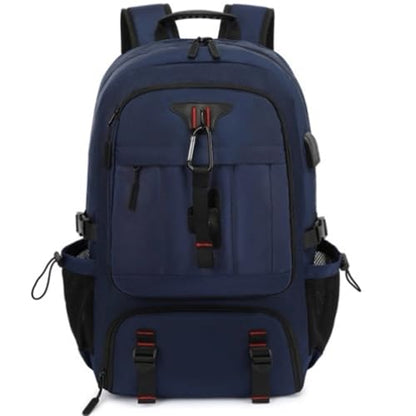 DUSLANG Travel laptop backpack, Extra Large 60L Traveling College Backpack,Large Capacity Backpack for Men Women,Fits 17 Inch Computer, USB Charging Port, Blue - color: 60l Blue
