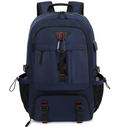DUSLANG Travel laptop backpack, Extra Large 60L Traveling College Backpack,Large Capacity Backpack for Men Women,Fits 17 Inch Computer, USB Charging Port, Blue - color: 60l Blue