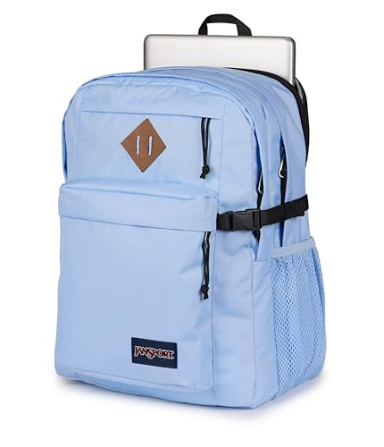 JanSport Main Campus Backpack - Travel or Work backpack w 15-Inch Laptop Sleeve and Dual Water Bottle Pockets, Hydrangea - color: Hydrangea
