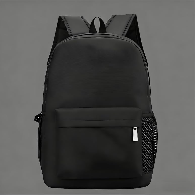 Backpack Water Resistant Lightweight for Men Women,Durable College Bookbag with Multiple Pockets,Travel Back Pack(Black)