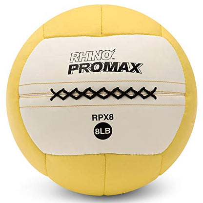 Champion Sports Rhino Promax Wall Balls - Soft Shell Non-Slip Grip for Weightlifting, Plyometrics, Cross Training, & Home Gym - style: 8 LBS