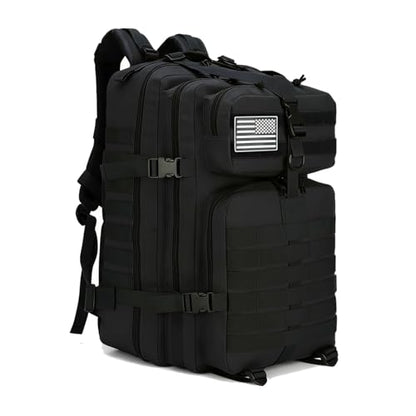 45L Military Tactical Backpack for Men & Women Bug Out Bag Assault pack Molle Daypack Hiking Trekking Rucksack(45L black) - color: 45l Black