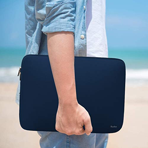Laptop Sleeve Case 15.6 Inch,Resistant Neoprene Laptop Sleeve/Notebook Computer Pocket Case/Tablet Briefcase Carrying Bag, Dark Blue - color: Dark Blue, size: 15.6 inch