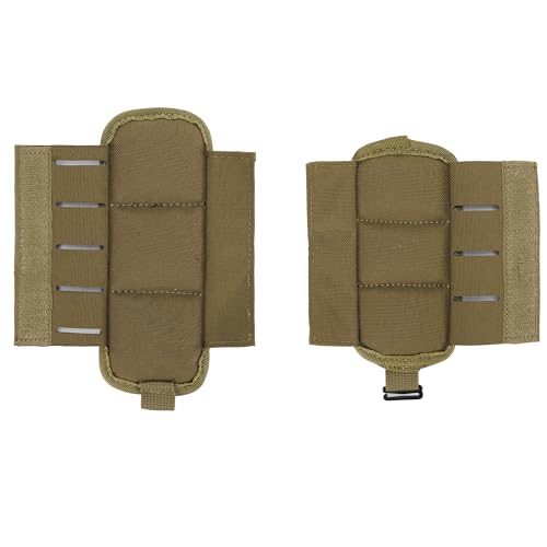 2-in-1 Tactical MOLLE Plate Carrier & Backpack Shoulder Pads - Adjustable, Padded, 500D Nylon, Durable Outdoor Gear for Men & Women - color: Coyote Brown