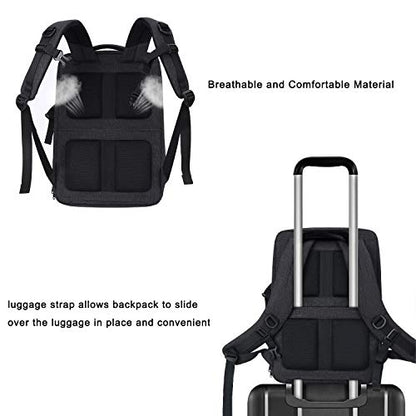 MOSISO Camera Backpack, DSLR/SLR/Mirrorless Large Men/Women Photography Camera Bag Case with 17.3 inch Laptop Compartment&Tripod Holder&Rain Cover Compatible with Canon/Nikon/Fuji/Laptop, Space Gray