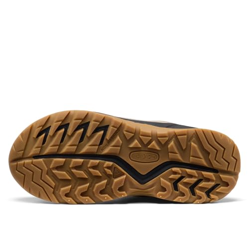 KEEN Kids Hightrail Waterproof Hiking Shoes (Little Kid/Big Kid) - color: Brindle/Oak Buff, size: 2 Big Kid