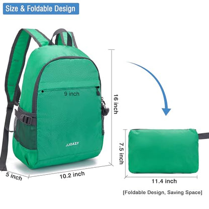 YZAOLL 20L Small Hiking Backpack Lightweight Day Packs, Packable Backpack for Women Men Travel Camping Vacation,LQing - color: A-20l-qing