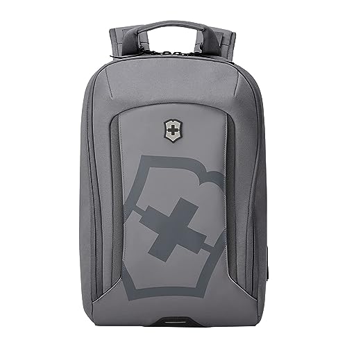 Victorinox Touring 2.0 City Daypack - Professional Laptop Backpack for Business & Outdoor Use - Features Waterproof Pouch - 17 Liters, Light Gray - color: Stone Grey