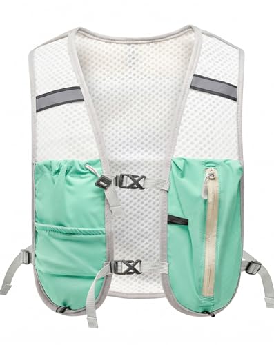 Small Lightweight Hiking Backpack, 3D Breathable Mesh Backpack with Water Bottle & Phone Pockets, Travel Daypack for Men Women, Cycling & City Tour - color: Light Green