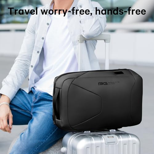 BANGE Anti-Theft Business Laptop Backpack, 15.6 Inch Lock Travel Backpack, Water-resistant Zippers with USB Charging Port, 16L Computer Bag for Men & Women