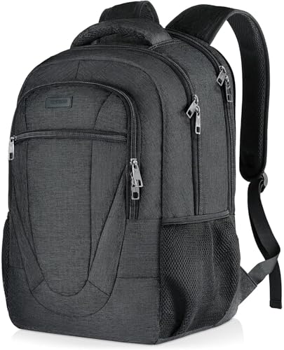 BIKROD Travel Laptop Backpack for Men and Women, Backpacks for School Teen Boys, Business Anti Theft Slim Sturdy Back Pack Adult Computer Bag Gift 15.6 IN Laptop, Black - color: Black, size: 15.6 Inch