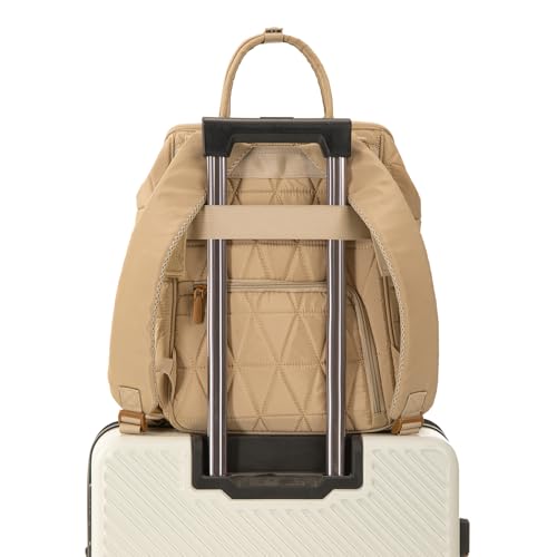 Montana West Wrangler Diaper Bag Backpack Baby Essentials Bag Quilted Travel Backpacks with Insulated Pockets, Portable Changing Pad, Stroller Straps, Pacifier Case - color: Khaki