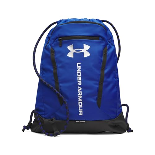 Under Armour Unisex Hustle Sackpack, (400) Royal/Black/Metallic Silver, One Size Fits Most - color: (400) Royal / Black / Metallic Silver