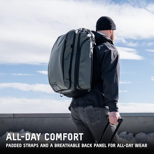 WANDRD TRANSIT Travel Backpack (35L): Expandable Carry-On Travel Backpack – Weather-Resistant, Laptop Compartment, Dual Side Access & Camera Cube Compatible Adventure Bag - color: Wasatch Green, style: 35l Travel Backpack