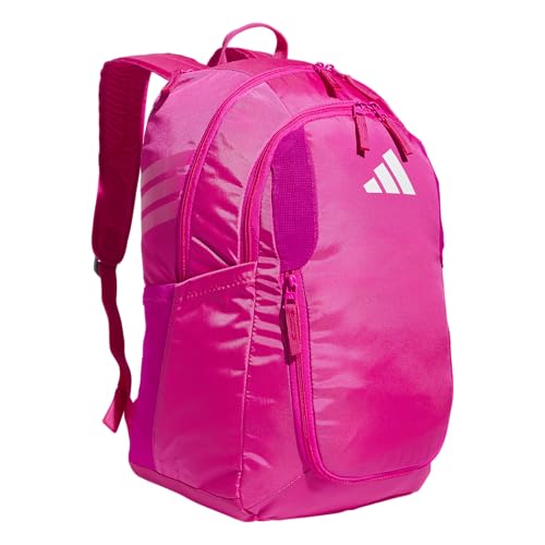 adidas Stadium 4 Soccer Backpack – Team Sports Bag with Ball Pocket, 36L - color: Shock Pink 2