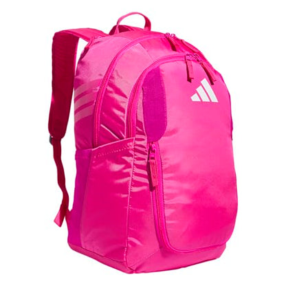 adidas Stadium 4 Soccer Backpack – Team Sports Bag with Ball Pocket, 36L - color: Shock Pink 2