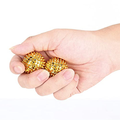 Spiky Massage Ball, 1 Pair 32mm Acupressure Ball, Hand Massage for Pain Pressure and Stress Relief