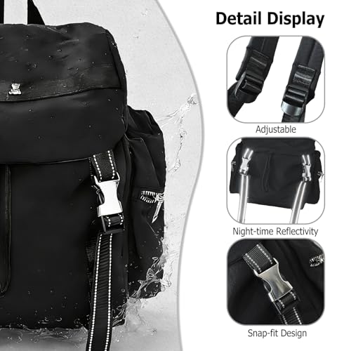 Casual Backpack Women Men Daypack Lightweight Rucksack Waterproof Backpack for Hiking Travel Daily Use Orange Red - color: Orange Red